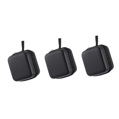 Baluue 3pcs Bottle Holder Pouch Shockproof Essential Oils Travel Case for Outdoor Use Pu Material Storage Bag Strap