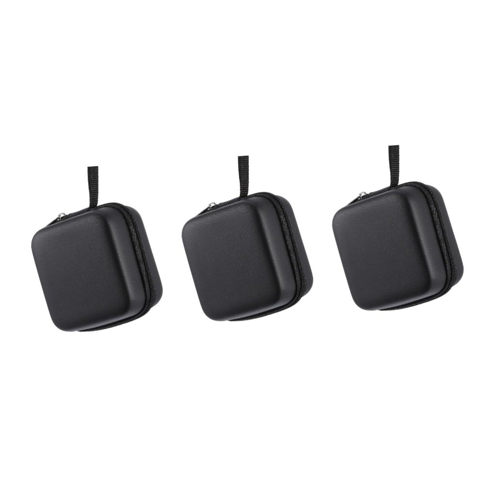 Baluue 3pcs Bottle Holder Pouch Shockproof Essential Oils Travel Case for Outdoor Use Pu Material Storage Bag Strap
