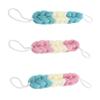 Beatifufu 3pcs Long Bath Strips Creative Body Scrubber Exfoliator Soft Pe Bath Shower Towel for Back Cleaning Random for Exfoliating and Dead Skin Removal view 1