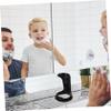 FOMIYES 2pcs Beard Brush Holder Shaving Razor Stand Durable Organizer for Men Grooming Essentials Compact Lightweight Design Easy Maintenance for Travel view 3