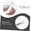 TOYZFRIENDY Travel Lightweight and Compact Men's Beard Scissors Set 3pcs Stainless Steel Makeup Scissors and Nose Hair Trimmer view 2