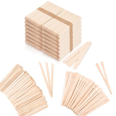 1200Pcs Eyebrow Wax Sticks and 1200 Pcs Large Wax Sticks and 1000pcs Small Wax Sticks