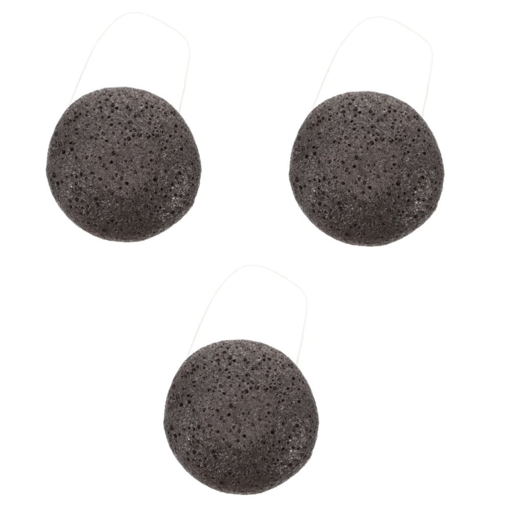 Baluue 3pcs Facial Makeup Removal Sponge Pore Cleaner Face Scrub Brush Exfoliating Sponges
