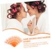 Baluue 20pcs Hair Curling Bands for Perm Rods No-damage Flexible Hair Rollers for Flat and Spiral Curls Orange view 3