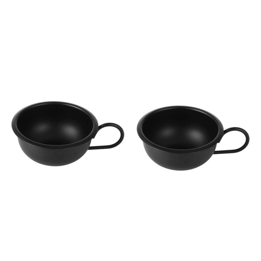 minkissy 2pcs Metal Shaving Bowl for Men Shaving Cream Soap Bowl for Home Salon Use Compact Design for Easy Storage Essential Grooming Tool for Every Man