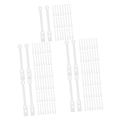 FOMIYES 175pcs Transparent Hair Roller Elastic Bands for Women No Damage Hair Perm Rods Innovative Clasp Design for and Dyeing