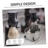 MERRYHAPY 1set Practical Beard Shaving Brush Kit Foaming Bowl and Stand for Men Includes Hair Brush Stand and Shaving Bowl Enhanced Grooming view 4