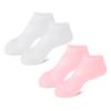 MERRYHAPY 2pairs Moisturizing Socks for Cracked Heels of Softening Foot Care Socks Gentle Exfoliation and Hydration for Home White Pink view 1