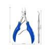 Toenail Clippers, 2 Pcs Ingrown Toenail Tools Kit, Black,Blue,Red(Optional) Ingrown Toenail Removal Kit Nail Trimmer with stainless steel ingrown toenail tools kit eagle beak view 2