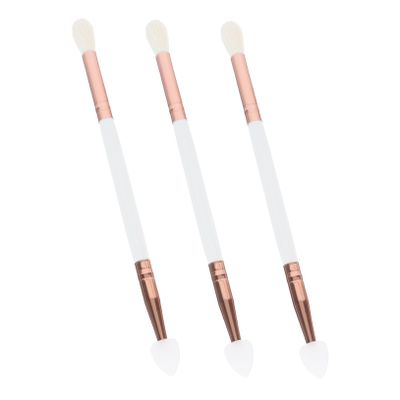 Mikinona Bulk Eye Shadow Brushes Set 3pcs Eyeshadow Makeup Brush Applicator Comfortable Lightweight Non-slip for All Occasions