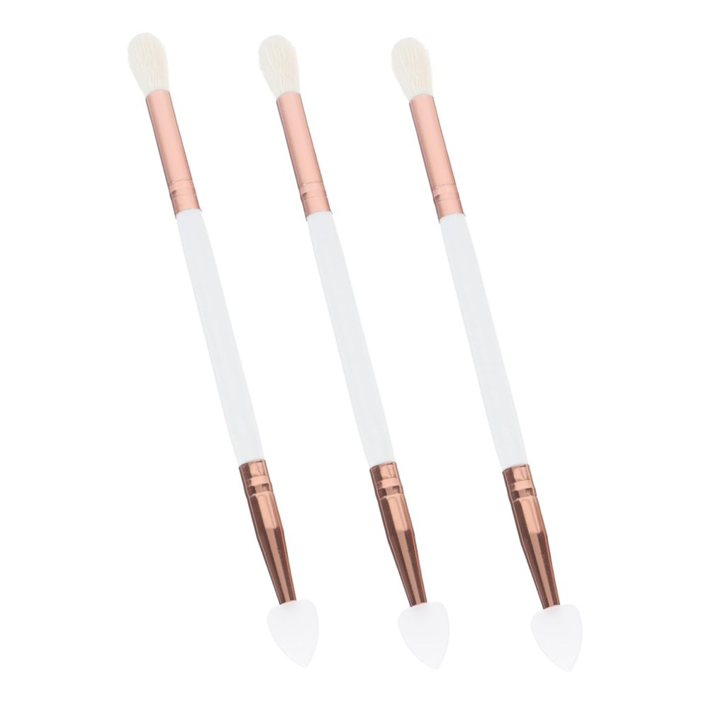 Mikinona Bulk Eye Shadow Brushes Set 3pcs Eyeshadow Makeup Brush Applicator Comfortable Lightweight Non-slip for All Occasions