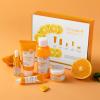 1 Pack Vitamin C Skincare Set, Containing Facial Cleanser + Toner + Serum + Eye Cream+ Essence Cream, Skincare Pack, Moisturizing Skin, Even Skin Tone view 2