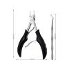 Toenail Clippers, 2 Pcs Ingrown Toenail Tools Kit, Black,Blue,Red(Optional) Ingrown Toenail Removal Kit Nail Trimmer with stainless steel ingrown toenail tools kit eagle beak view 2