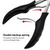 Toenail Clippers, 2 Pcs Ingrown Toenail Tools Kit, Black,Blue,Red(Optional) Ingrown Toenail Removal Kit Nail Trimmer with stainless steel ingrown toenail tools kit eagle beak view 3