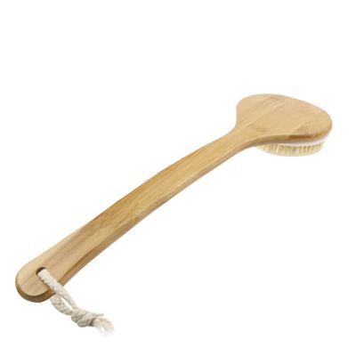 Anneome 1pc Handle Bristle Bath Brush Back Scrubber for Deep Cleansing Exfoliation Handle for Hard Reach Areas Gentle Skin for Men Women