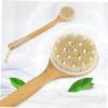 Anneome 1pc Handle Bristle Bath Brush Back Scrubber for Deep Cleansing Exfoliation Handle for Hard Reach Areas Gentle Skin for Men Women view 3