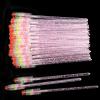 300 Pack Disposable Mascara Wands for Eyelash Extensions Eye Lash Applicators Makeup Brushes Tool kits, Crystal Pink Handle view 1
