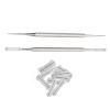 Kuuleyn Ingrown Toenail Correction Kit Alloy Stainless Steel Includes 10PCS 20mm Corrector Strips Brace Double Ended Pedicure File and Toenail Lifter for Home Pedicure view 1