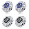 4 Pcs Heat Cap For Deep Conditioning Hair Cap For Oil Treatment Deep Double Layer Aluminum Foil Heat Cap Reusable Aluminum Foil Heat Heated Shower Cap For Home Salon Use Hair Dyeing view 1