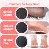 Anglekai 180PCS Foot File Replacement Pad, Self-Adhesive Replaceable Sandpaper Refill Discs for Electric Foot File Refill Rasp Pads with 80/100 / 180 Grit for Remove Hard Dead Skin view 3