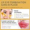 30 Pairs Lip Mask & Eye Mask, Crystal Collagen Eye Patches for Puffy Eyes, 24K Gold Gel Crystal Collagen Lip Mask Bulk, Effectively Nourishes the Lip Skin, Anti Wrinkle Patches for Lip, Hangover Kit view 4