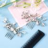 SmallCat 2 PCS Rhinestone Hair Comb, Silver Wedding Hair Combs, Sparkly Crystal Bridal Hair Accessories for Women, Brides for Wedding, Prom, Engagement, Christmas view 3