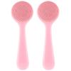 2 Pack Face Scrubber for Women, Soft Silicone Face Cleansing Brush, Manual Scrubber Exfoliator for Sensitive Skin Deep Cleaning Care, Face Cleansing Brush for Makeup Residues Removal view 1