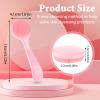 2 Pack Face Scrubber for Women, Soft Silicone Face Cleansing Brush, Manual Scrubber Exfoliator for Sensitive Skin Deep Cleaning Care, Face Cleansing Brush for Makeup Residues Removal view 2