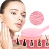 2 Pack Face Scrubber for Women, Soft Silicone Face Cleansing Brush, Manual Scrubber Exfoliator for Sensitive Skin Deep Cleaning Care, Face Cleansing Brush for Makeup Residues Removal view 4