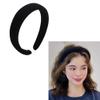 NYRWFQXG Black Padded Head Band Headbands for Women Puffy Headband Thick Wide Head Bands for Women's Hair Non Slip Satin Comfortable Headbands for Women Fashion Padded Hair Hoop Headband view 1