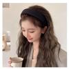 NYRWFQXG Black Padded Head Band Headbands for Women Puffy Headband Thick Wide Head Bands for Women's Hair Non Slip Satin Comfortable Headbands for Women Fashion Padded Hair Hoop Headband view 3