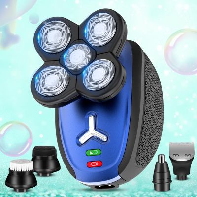 Electric Shaver for Women, 5 in 1 Electric Razors for Women, Ladies Head Shaver for Woman Pubic Hair, Portable Rechargeable Wet Dry Women's Body Shavers for Shaving Face, Legs, Head, and Underarm