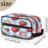 XMNYGJ Strawberry Delight Travel Essentials, Makeup Organizer, Toiletries Accessories Cosmetics, Makeup Bag Organizer for Toiletries Accessories Cosmetics view 2