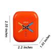 Mini Portable Travel Electric Shaver for Men, IPX7 Waterproof Wet Dry Charging Razor with LED Display, Magnetic Shaver Head (Orange) view 4