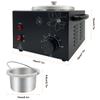 Single Pot Wax Warmer, Professional Electric Wax Heater Machine Facial Skin SPA Equipment with Adjustable Temperature Set(Black) view 2
