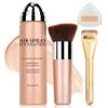 AIUEO Magic Minerals Airbrush Foundation Makeup Silky Mist Spray Foundation Makeup Airbrush Flawless Setting Spray Foundation for Mature Skin-Natural view 1