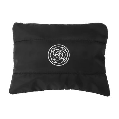 VOCOSTE 1 Pc Women Flower Handheld Travel Makeup Bag for Vacation Business Travel Black