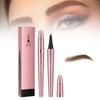2PCS Waterproof Eyebrow Pen, 4-Tip Eyebrow Pencil Natural Makeup Fine Stroke Magic 3D Microblading Eyebrow Pencils for Women (Light Brown) view 1