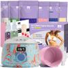BLITZWAX Brazilian and Bikini Waxing Kit for Women, Hard Wax Warmer for Face, Legs and Body, At Home Hair Removal Kit, Beginner Friendly, Effective on Coarse Hair, Pool Swirl Design view 1