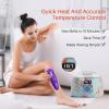 BLITZWAX Brazilian and Bikini Waxing Kit for Women, Hard Wax Warmer for Face, Legs and Body, At Home Hair Removal Kit, Beginner Friendly, Effective on Coarse Hair, Pool Swirl Design view 2