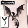 INKARTLINK Semi Permanent Tattoo 2 Sheets Winged Dragon view 2