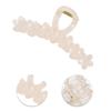 VOCOSTE Fashion Elegant Small Flower Hair Clips for Women 5.12"x2.56"x1.97" Beige 1 Pc view 3