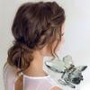 VOCOSTE Grace Butterfly Hair Clips Hairdo Clips for Women 3.03"x2.17"x2.01" Gray Green 3 Pcs view 2