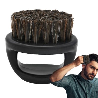 Boar Bristle Beard Brush - Boar Bristle Beard Brush | Portable Beard Brush For Men With Handle, Facial Hair Styling For Oil And Balm Application, Suitable For Home, Traveling And Barber Shop