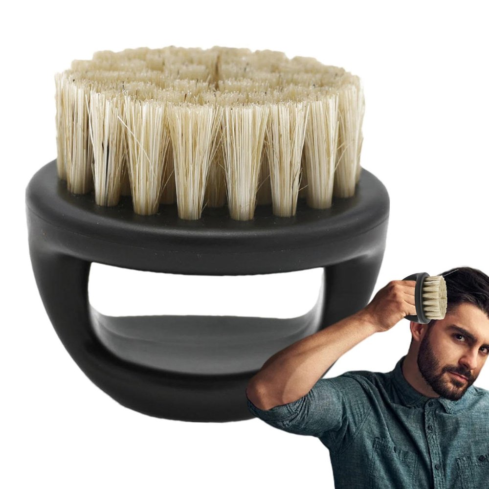 Beard Brush - Smooth Beard Styling Brush | Material Portable Beard Brush, Versatile Use Travel Beard Comb, Boar Bristle Beard Brush for Home, Traveling, Barber Shop, Men, Saloon, Office