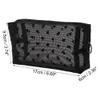 VOCOSTE 1 Pc Women Medium Mesh Octagonal Cosmetic Bag for Outdoor Activities Black view 3