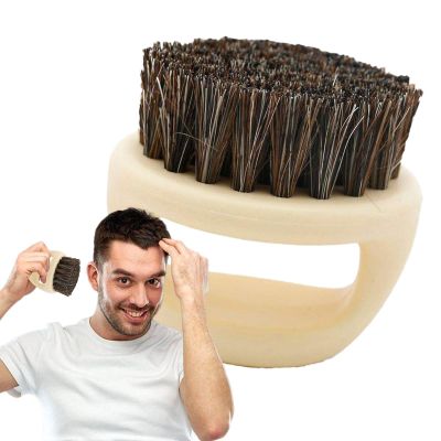Beard Brush - Smooth Beard Styling Brush | Material Portable Beard Brush, Versatile Use Travel Beard Comb, Boar Bristle Beard Brush for Home, Traveling, Barber Shop, Men, Saloon, Office