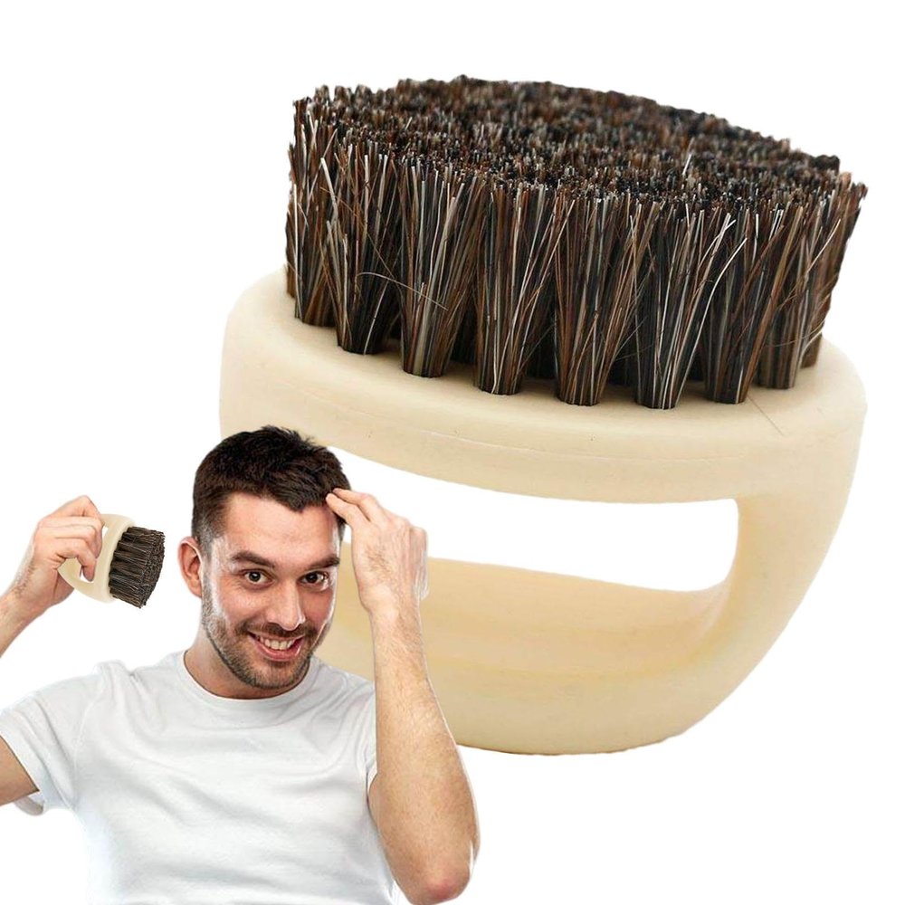 Beard Brush - Smooth Beard Styling Brush | Material Portable Beard Brush, Versatile Use Travel Beard Comb, Boar Bristle Beard Brush for Home, Traveling, Barber Shop, Men, Saloon, Office