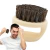 Beard Brush - Smooth Beard Styling Brush | Material Portable Beard Brush, Versatile Use Travel Beard Comb, Boar Bristle Beard Brush for Home, Traveling, Barber Shop, Men, Saloon, Office view 1