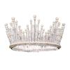 TRUSTTWO Silver Color Wedding Crown Crystal Rhinestone Pearl Crown Bridal Headdress King Crown Wedding Ball Hair Accessories Jewelry The New(Silver) view 1